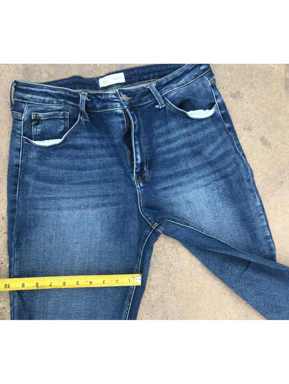 Carlin KanCan Blue Denim Jeans 15/31 Medium Wash Lite Fade on Thighs and Butt - Picture 10 of 11